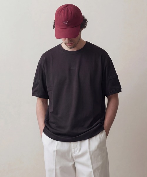 MAISON CLUB(メゾンクラブ)の「【MAISON CLUB】Military HOOK Tee / ミリタリーフックTシャツ ドライ/速乾 KNF-YI(Tシャツ/カットソー・メンズ・ブラック/カーキ/グレー・2XL/XL)」の1枚目の写真