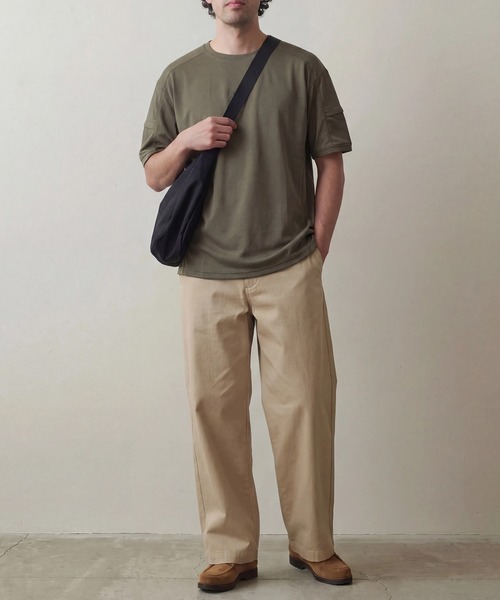 MAISON CLUB(メゾンクラブ)の「【MAISON CLUB】Military HOOK Tee / ミリタリーフックTシャツ ドライ/速乾 KNF-YI(Tシャツ/カットソー・メンズ・ブラック/カーキ/グレー・2XL/XL)」の6枚目の写真