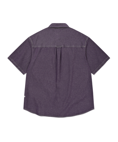 COVERNAT（カバーナット）の「Cロゴデニムハーフシャツパープル（シャツ/ブラウス・レディース・その他・SMALL/MEDIUM/LARGE/X-LARGE）」の11枚目の写真