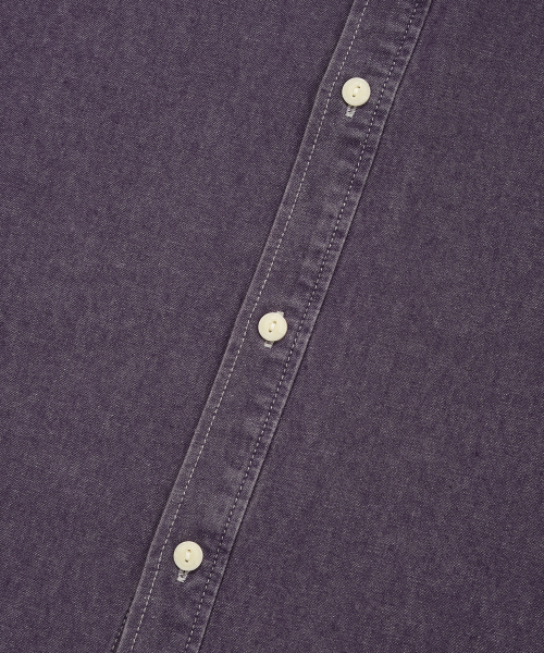 COVERNAT（カバーナット）の「Cロゴデニムハーフシャツパープル（シャツ/ブラウス・レディース・その他・SMALL/MEDIUM/LARGE/X-LARGE）」の4枚目の写真