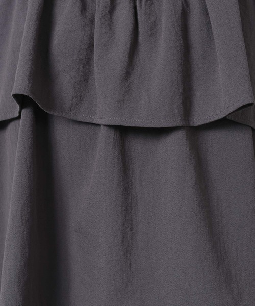 LAKOLE（ラコレ）の「リネンライクティアードキャミ / 657242（キャミソール・レディース・ライトグリーン/チャコール/アイボリー/グレイッシュベージュ・FREE）」の20枚目の写真