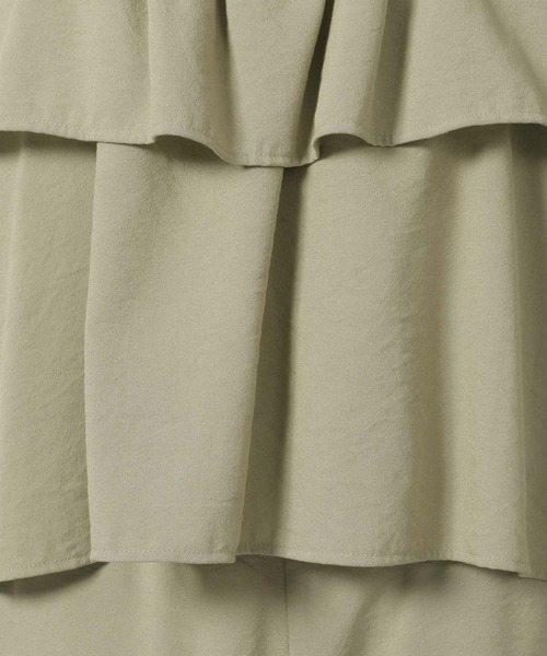 LAKOLE（ラコレ）の「リネンライクティアードキャミ / 657242（キャミソール・レディース・ライトグリーン/チャコール/アイボリー/グレイッシュベージュ・FREE）」の22枚目の写真