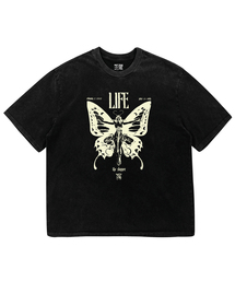 LIFE ピグメントダイング半袖Tシャツ