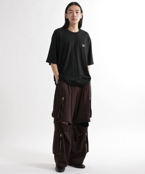 HARE（ハレ）の「【接触冷感】タグロゴシシュウカット(HARE)（Tシャツ/カットソー・メンズ・ブラウン/ホワイト/パープル/ブラック・MEDIUM/SMALL）」の9枚目の写真