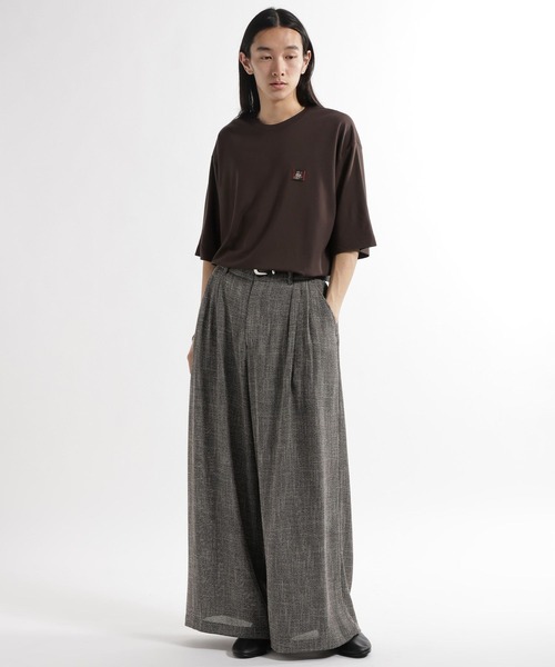 HARE（ハレ）の「【接触冷感】タグロゴシシュウカット(HARE)（Tシャツ/カットソー・メンズ・ブラウン/ホワイト/パープル/ブラック・MEDIUM/SMALL）」の13枚目の写真