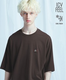 HARE（ハレ）の「【接触冷感】タグロゴシシュウカット(HARE)（Tシャツ/カットソー）」