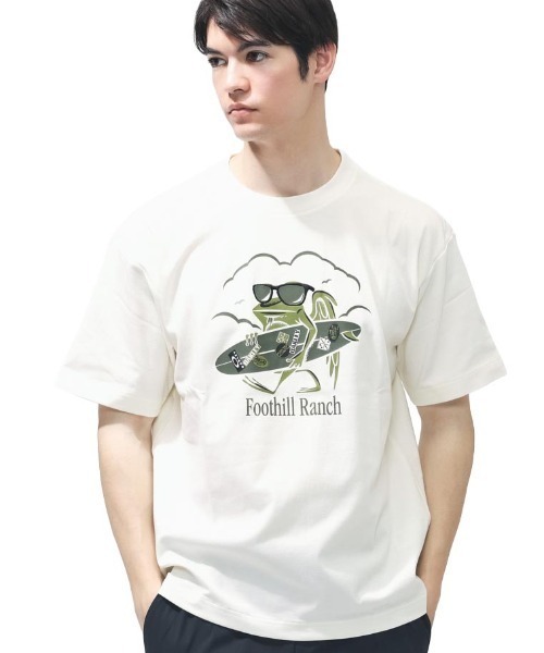 OAKLEY(オークリー)の「【別注】オークリー BORDERLESS S/S TEE RIBBIT RIDE 限定コラボ(Tシャツ/カットソー・メンズ・オフホワイト/チャコールグレー/ブラック・S/M/L/LL/3L)」の1枚目の写真
