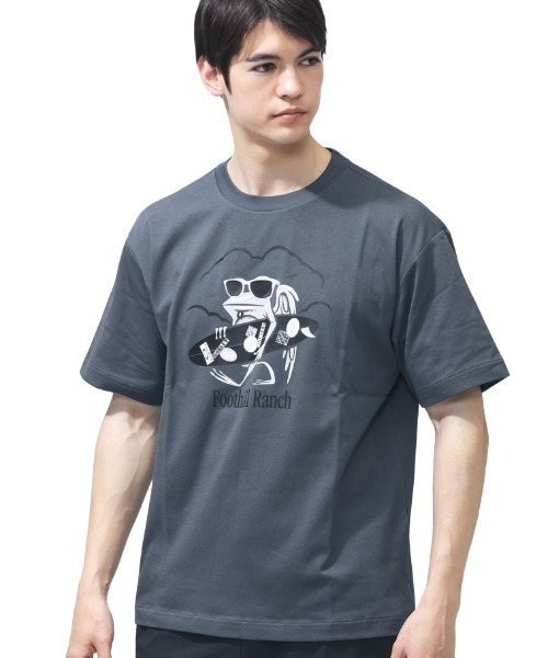 OAKLEY(オークリー)の「【別注】オークリー BORDERLESS S/S TEE RIBBIT RIDE 限定コラボ(Tシャツ/カットソー・メンズ・オフホワイト/チャコールグレー/ブラック・S/M/L/LL/3L)」の3枚目の写真