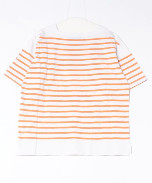 MONT KEMMEL（モンケメル）の「【 MONTKEMMEL / モンケメル 】バスクボーダー　ウォッシュ加工　ショートスリーブTシャツ（Tシャツ/カットソー・レディース・ブルー/オレンジ/ホワイト/ブラック・38/36）」の12枚目の写真