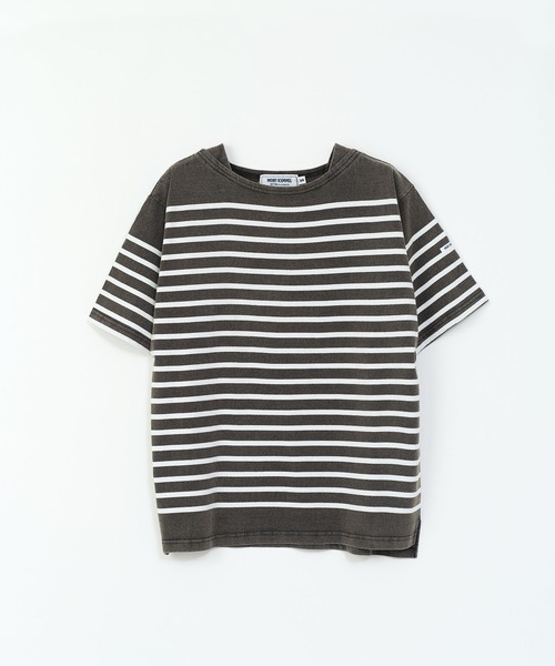MONT KEMMEL（モンケメル）の「【 MONTKEMMEL / モンケメル 】バスクボーダー　ウォッシュ加工　ショートスリーブTシャツ（Tシャツ/カットソー・レディース・ブルー/オレンジ/ホワイト/ブラック・38/36）」の3枚目の写真