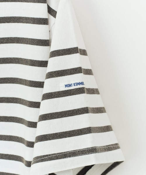 MONT KEMMEL（モンケメル）の「【 MONTKEMMEL / モンケメル 】バスクボーダー　ウォッシュ加工　ショートスリーブTシャツ（Tシャツ/カットソー・レディース・ブルー/オレンジ/ホワイト/ブラック・38/36）」の8枚目の写真