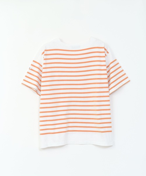 MONT KEMMEL（モンケメル）の「【 MONTKEMMEL / モンケメル 】バスクボーダー　ウォッシュ加工　ショートスリーブTシャツ（Tシャツ/カットソー・レディース・ブルー/オレンジ/ホワイト/ブラック・38/36）」の11枚目の写真