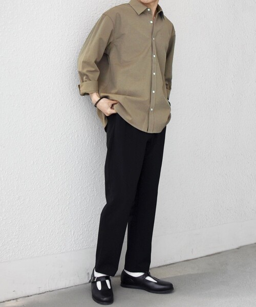 SHIPS any:〈接触冷感/ストレッチ〉360° THE CIRCLE STRETCH リネン ミックス 7分袖 レギュラー シャツ(セットアップ対応)◆