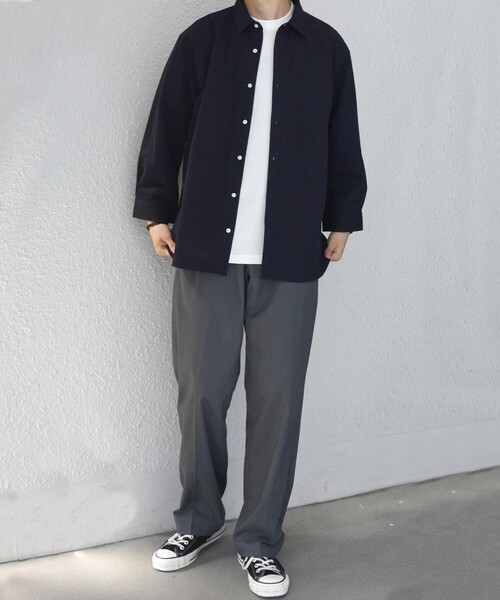 SHIPS any:〈接触冷感/ストレッチ〉360° THE CIRCLE STRETCH リネン ミックス 7分袖 レギュラー シャツ(セットアップ対応)◆