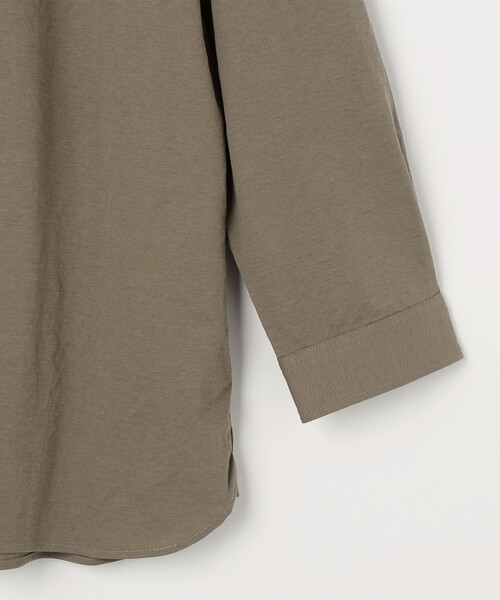 SHIPS any:〈接触冷感/ストレッチ〉360° THE CIRCLE STRETCH リネン ミックス 7分袖 レギュラー シャツ(セットアップ対応)◆
