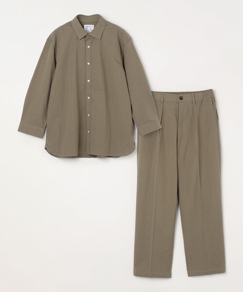 SHIPS any(シップス エニィ)の「SHIPS any:〈接触冷感/ストレッチ〉360° THE CIRCLE STRETCH リネン ミックス 7分袖 レギュラー シャツ(セットアップ対応)◇(シャツ/ブラウス・メンズ・ネイビー/カーキ/ブラック・X-LARGE/LARGE/MEDIUM/SMALL)」の19枚目の写真