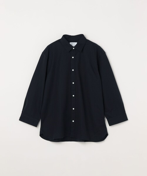 SHIPS any(シップス エニィ)の「SHIPS any:〈接触冷感/ストレッチ〉360° THE CIRCLE STRETCH リネン ミックス 7分袖 レギュラー シャツ(セットアップ対応)◇(シャツ/ブラウス・メンズ・ネイビー/カーキ/ブラック・X-LARGE/LARGE/MEDIUM/SMALL)」の14枚目の写真