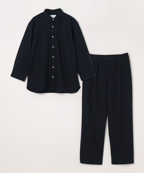 SHIPS any(シップス エニィ)の「SHIPS any:〈接触冷感/ストレッチ〉360° THE CIRCLE STRETCH リネン ミックス 7分袖 レギュラー シャツ(セットアップ対応)◇(シャツ/ブラウス・メンズ・ネイビー/カーキ/ブラック・X-LARGE/LARGE/MEDIUM/SMALL)」の13枚目の写真