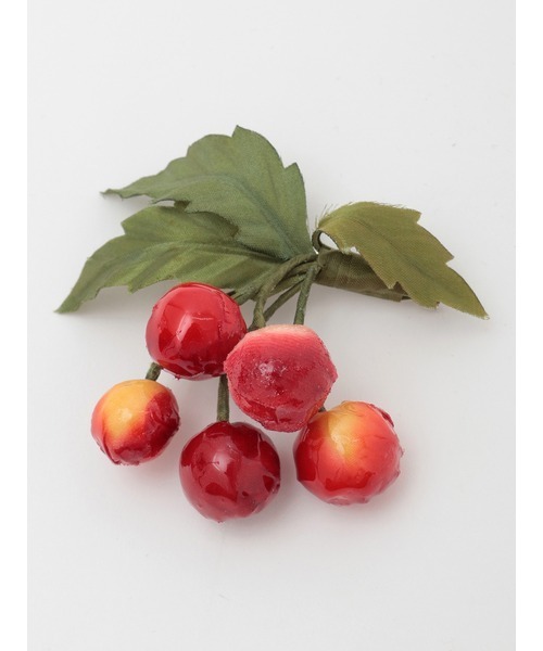 PINK HOUSE（ピンクハウス）の「さくらんぼコサージュ（ブローチ/コサージュ・レディース・チェリーレッド・フリー）」の2枚目の写真