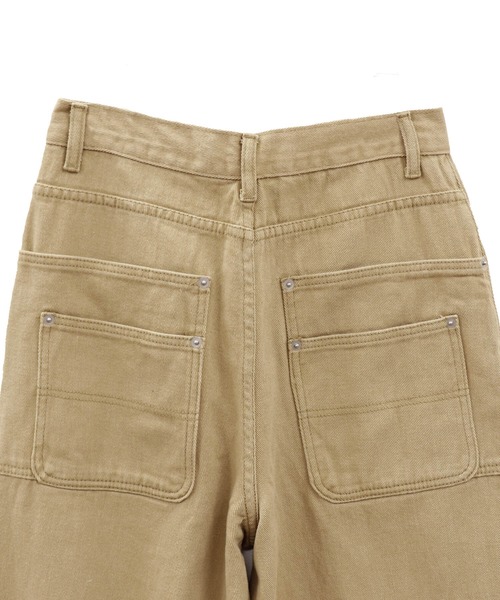 ISOOK(アイスー)の「コットンワイドタックパンツ(chiica select) / チノパンツ コットンパンツ カジュアルパンツ ワイドパンツ(チノパンツ・レディース・ブラック/ベージュ/アイボリー・M/S)」の19枚目の写真