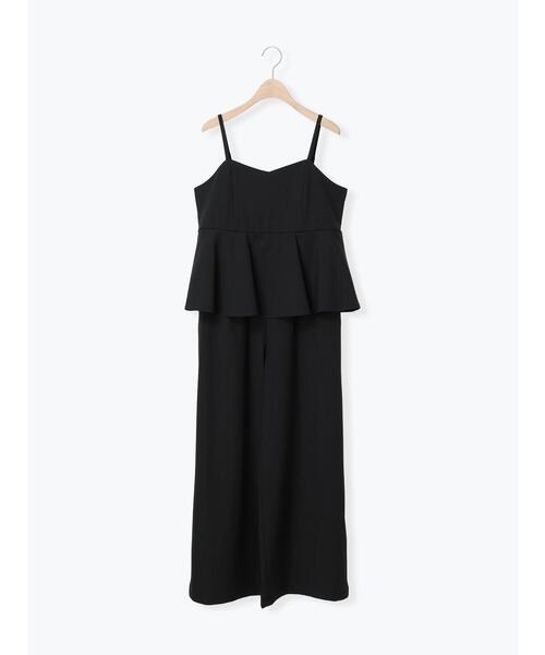 Samansa Mos2(サマンサ モスモス)の「胸フリルサロペット(サロペット/オーバーオール・レディース・ブラウン/ブラック/ベージュ・F)」の2枚目の写真