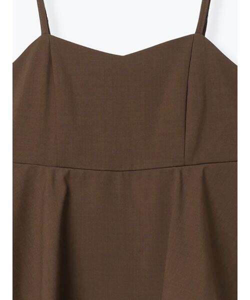 Samansa Mos2(サマンサ モスモス)の「胸フリルサロペット(サロペット/オーバーオール・レディース・ブラウン/ブラック/ベージュ・F)」の8枚目の写真