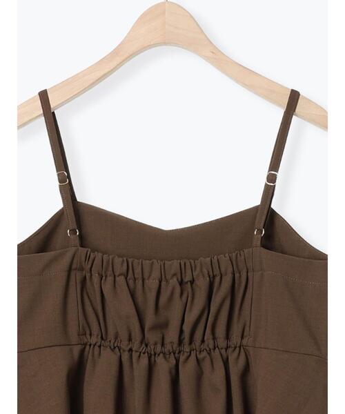 Samansa Mos2(サマンサ モスモス)の「胸フリルサロペット(サロペット/オーバーオール・レディース・ブラウン/ブラック/ベージュ・F)」の5枚目の写真