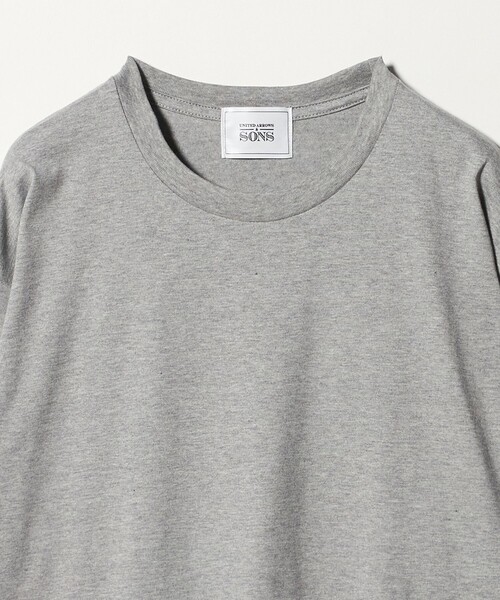 UNITED ARROWS & SONS（ユナイテッドアローズアンドサンズ）の「＜UNITED ARROWS & SONS＞ PLAIN L/SLEEVE TEE/ロングスリーブTシャツ（Tシャツ/カットソー・メンズ・グレー系/ブラック/ホワイト・S/L/M/XL）」の5枚目の写真
