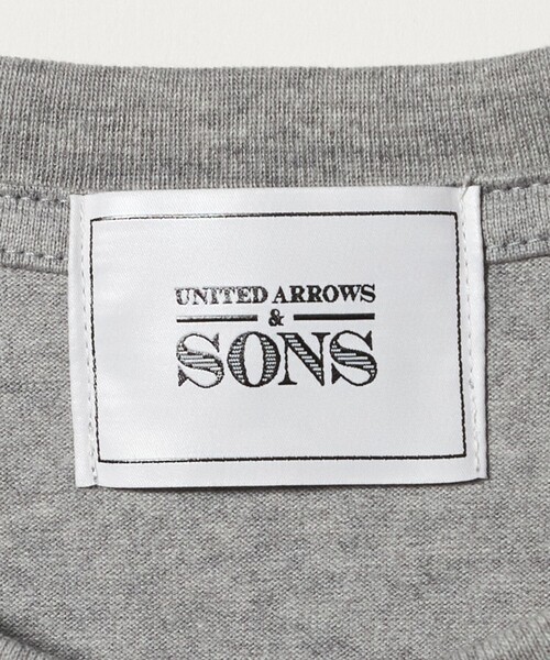UNITED ARROWS & SONS（ユナイテッドアローズアンドサンズ）の「＜UNITED ARROWS & SONS＞ PLAIN L/SLEEVE TEE/ロングスリーブTシャツ（Tシャツ/カットソー・メンズ・グレー系/ブラック/ホワイト・S/L/M/XL）」の10枚目の写真