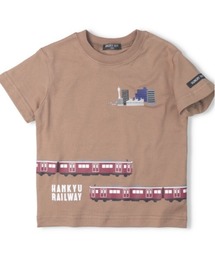 hungry heart（ハングリーハート）の「阪急電車風景プリント半袖Tシャツ（Tシャツ/カットソー）」