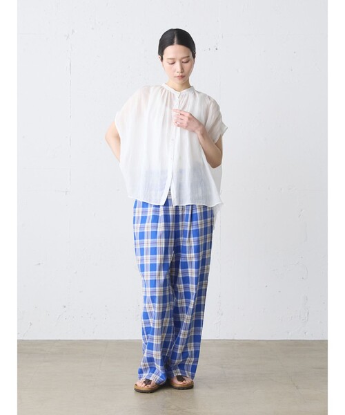 MidiUmi(ミディウミ)の「MidiUmi ラミーギャザーノースリーブシャツ(シャツ/ブラウス・レディース・オフホワイト・FREE)」の14枚目の写真