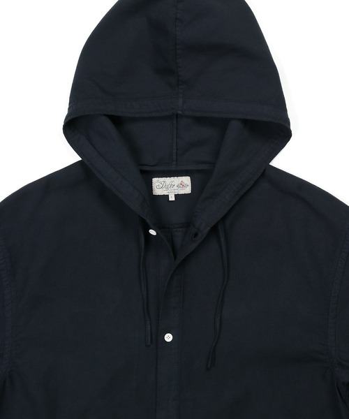 The DUFFER of ST.GEORGE(ザダファーオブセントジョージ)の「UNCUT CORDUROY S/S SHIRT PARKA:セットアップ対応 アンカットコーデュロイ 半袖シャツパーカー(シャツ/ブラウス・メンズ・ホワイト/ライトブルー/ネイビー・X-LARGE/LARGE/MEDIUM)」の5枚目の写真