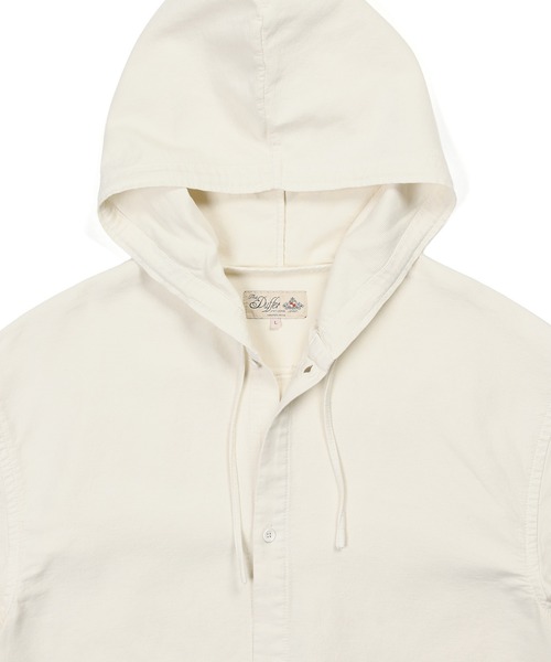 The DUFFER of ST.GEORGE(ザダファーオブセントジョージ)の「UNCUT CORDUROY S/S SHIRT PARKA:セットアップ対応 アンカットコーデュロイ 半袖シャツパーカー(シャツ/ブラウス・メンズ・ホワイト/ライトブルー/ネイビー・X-LARGE/LARGE/MEDIUM)」の19枚目の写真