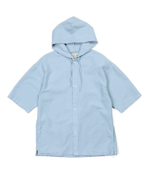 The DUFFER of ST.GEORGE(ザダファーオブセントジョージ)の「UNCUT CORDUROY S/S SHIRT PARKA:セットアップ対応 アンカットコーデュロイ 半袖シャツパーカー(シャツ/ブラウス・メンズ・ホワイト/ライトブルー/ネイビー・X-LARGE/LARGE/MEDIUM)」の17枚目の写真