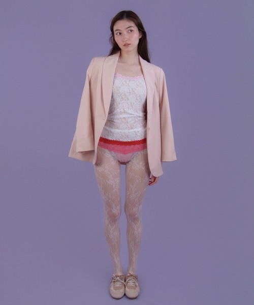 Casselini（キャセリーニ）の「【hanky panky× Casselini】シグネチャーレース クラシックキャミソール（PINK MIX）（キャミソール・レディース・マルチ・X-SMALL/SMALL）」の16枚目の写真