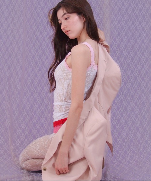 Casselini（キャセリーニ）の「【hanky panky× Casselini】シグネチャーレース クラシックキャミソール（PINK MIX）（キャミソール・レディース・マルチ・X-SMALL/SMALL）」の12枚目の写真