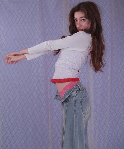 Casselini（キャセリーニ）の「【hanky panky× Casselini】シグネチャーレース クラシックキャミソール（PINK MIX）（キャミソール・レディース・マルチ・X-SMALL/SMALL）」の18枚目の写真