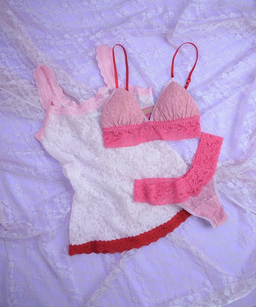 Casselini（キャセリーニ）の「【hanky panky× Casselini】シグネチャーレース クラシックキャミソール（PINK MIX）（キャミソール・レディース・マルチ・X-SMALL/SMALL）」の19枚目の写真
