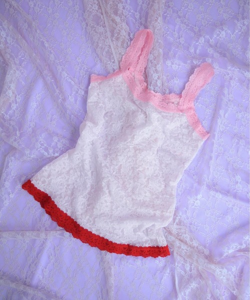 Casselini（キャセリーニ）の「【hanky panky× Casselini】シグネチャーレース クラシックキャミソール（PINK MIX）（キャミソール・レディース・マルチ・X-SMALL/SMALL）」の22枚目の写真