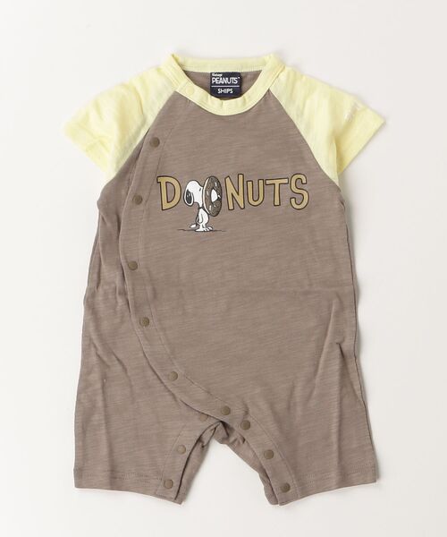 SHIPS（シップス）の「TH:PEANUTS S/S ROMPERS（ロンパース・キッズ・クリーム/ピンク・80）」の2枚目の写真
