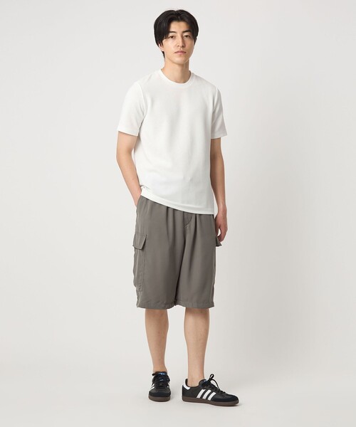 A DAY IN THE LIFE UNITED ARROWS(アデイインザライフユナイテッドアローズ)の「バウンシー ジャガード カットソー<A DAY IN THE LIFE>(Tシャツ/カットソー・メンズ・ホワイト/オリーブ/ブラック・M/S/L)」の6枚目の写真