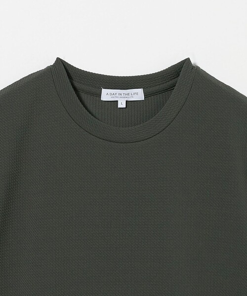 A DAY IN THE LIFE UNITED ARROWS(アデイインザライフユナイテッドアローズ)の「バウンシー ジャガード カットソー<A DAY IN THE LIFE>(Tシャツ/カットソー・メンズ・ホワイト/オリーブ/ブラック・M/S/L)」の11枚目の写真
