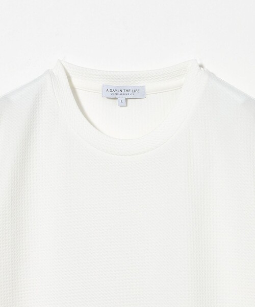A DAY IN THE LIFE UNITED ARROWS(アデイインザライフユナイテッドアローズ)の「バウンシー ジャガード カットソー<A DAY IN THE LIFE>(Tシャツ/カットソー・メンズ・ホワイト/オリーブ/ブラック・M/S/L)」の20枚目の写真
