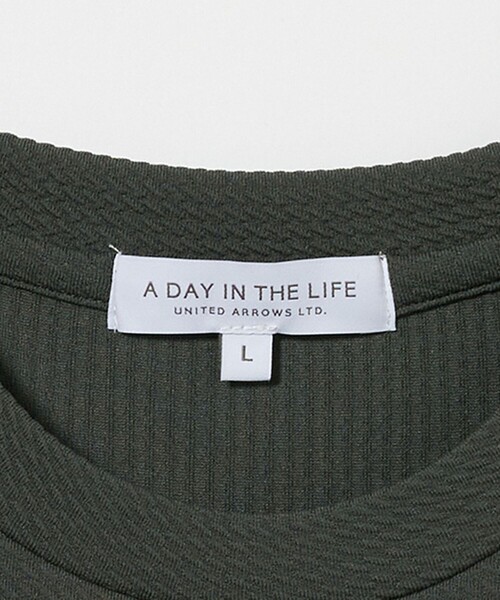 A DAY IN THE LIFE UNITED ARROWS(アデイインザライフユナイテッドアローズ)の「バウンシー ジャガード カットソー<A DAY IN THE LIFE>(Tシャツ/カットソー・メンズ・ホワイト/オリーブ/ブラック・M/S/L)」の22枚目の写真