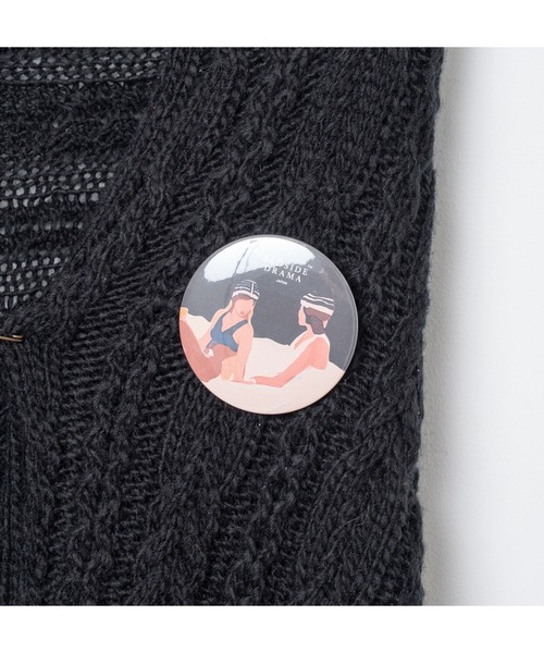bedsidedrama(ベットサイドドラマ)の「BEDSIDEDRAMA/ベッドサイドドラマ/Knit Throw Coadigan(カーディガン/ボレロ・レディース・ブラック/ベージュ・1)」の9枚目の写真