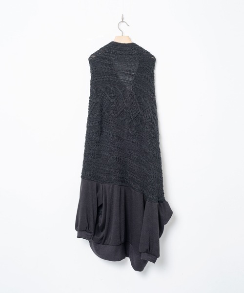 bedsidedrama(ベットサイドドラマ)の「BEDSIDEDRAMA/ベッドサイドドラマ/Knit Throw Coadigan(カーディガン/ボレロ・レディース・ブラック/ベージュ・1)」の11枚目の写真