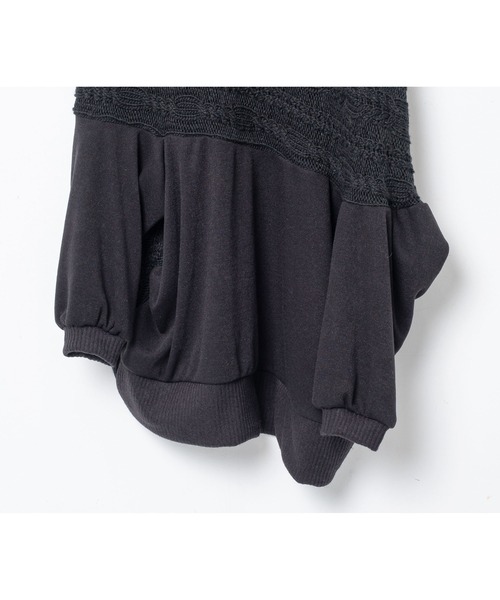 bedsidedrama(ベットサイドドラマ)の「BEDSIDEDRAMA/ベッドサイドドラマ/Knit Throw Coadigan(カーディガン/ボレロ・レディース・ブラック/ベージュ・1)」の12枚目の写真
