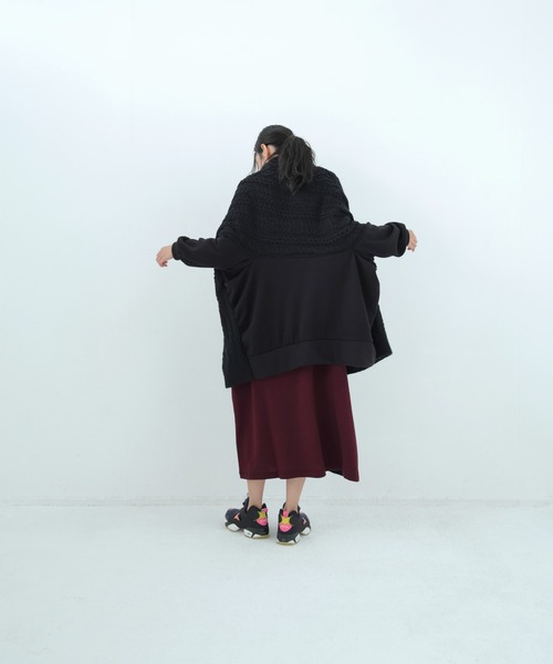 bedsidedrama(ベットサイドドラマ)の「BEDSIDEDRAMA/ベッドサイドドラマ/Knit Throw Coadigan(カーディガン/ボレロ・レディース・ブラック/ベージュ・1)」の5枚目の写真