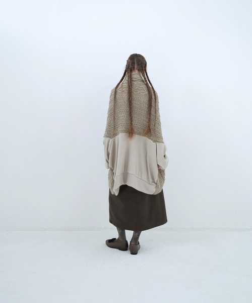 bedsidedrama(ベットサイドドラマ)の「BEDSIDEDRAMA/ベッドサイドドラマ/Knit Throw Coadigan(カーディガン/ボレロ・レディース・ブラック/ベージュ・1)」の15枚目の写真