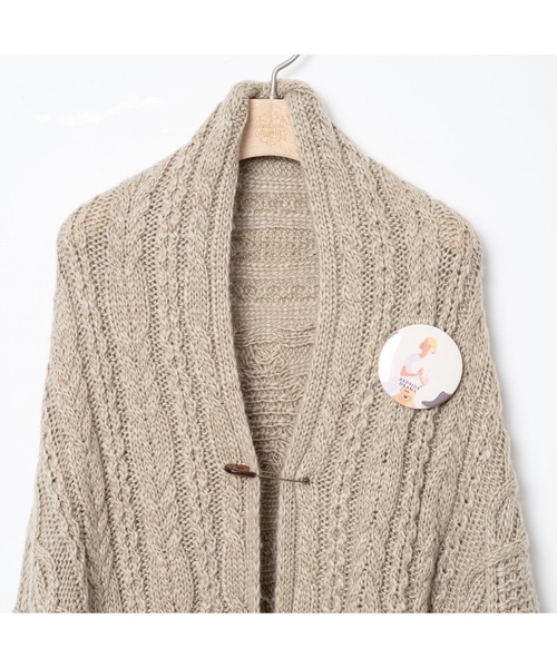 bedsidedrama(ベットサイドドラマ)の「BEDSIDEDRAMA/ベッドサイドドラマ/Knit Throw Coadigan(カーディガン/ボレロ・レディース・ブラック/ベージュ・1)」の19枚目の写真